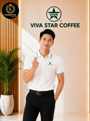 Áo Thun Polo Cao Cấp Viva Star Coffee