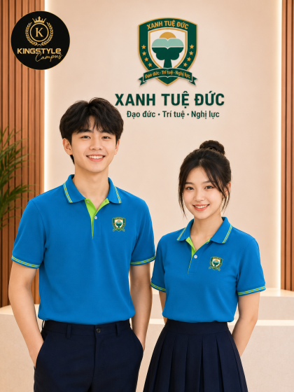Áo Thun Polo Cao Cấp Trường Xanh Tuệ Đức