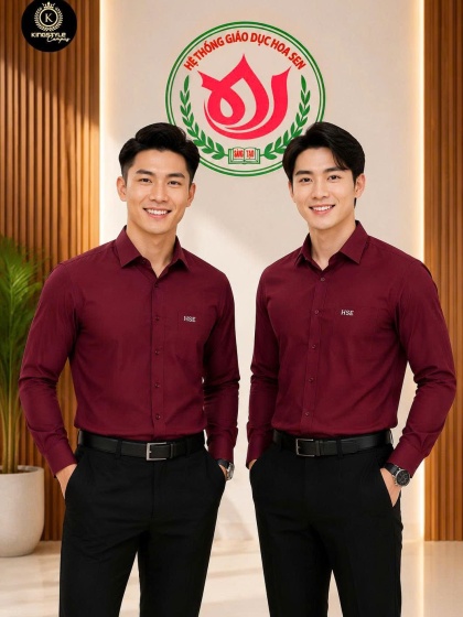 Áo Sơ Mi Cao Cấp Trường Liên Cấp Hoa Sen