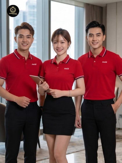 Áo đồng phục công ty Cocacola Việt Nam