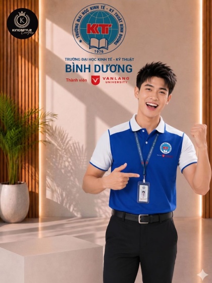 Áo polo Đồng Phục Trường Đại Học Kinh Tế Kỹ Thuật Bình Dương