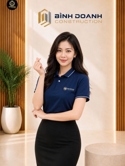 Áo Thun Polo Cao Cấp Công ty Xây Dựng Bình Doanh