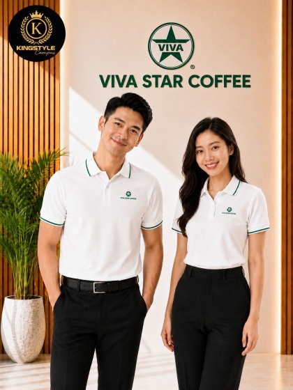 Áo Thun Polo Cao Cấp Viva Star Coffee
